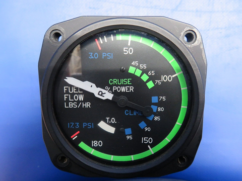 Cessna 401 / 401A U.I Fuel Flow Indicator P/N C662020-0105RX (1223-1002)