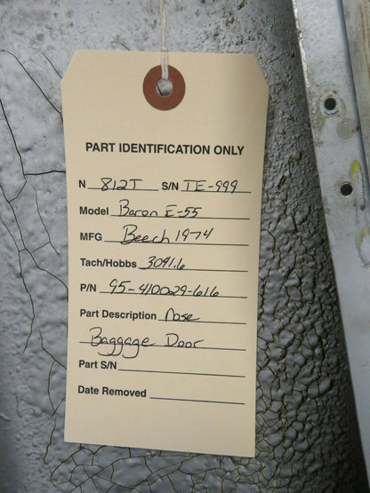 Beech Baron E-55 Nose Baggage Door P/N 95-410029-616 (0120-145)