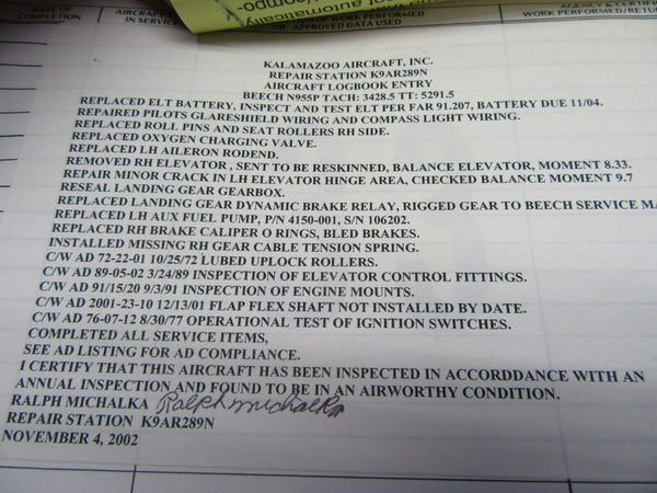 Beech Baron 55 / 58 RH "Long" Elevator less tab P/N 96-610006-610 (1220-202)