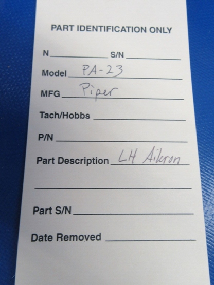 Piper PA-23 LH Aileron P/N 17100-00, 17100-000 (0723-09)