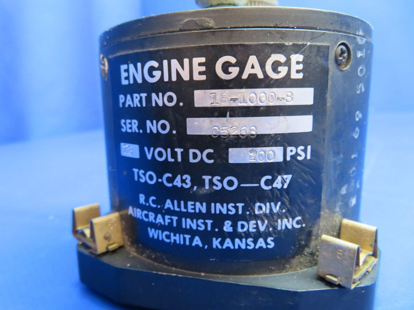 Piper Aerostar 602P R.C Allen 3 in 1 Engine Gauge 28 V P/N 18-1000-8 (1022-601)