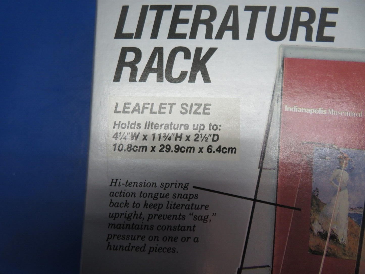 Deflect-o 5501 Clear Stand-Tall Literature Rack LOT OF 5 NOS (0423-420)