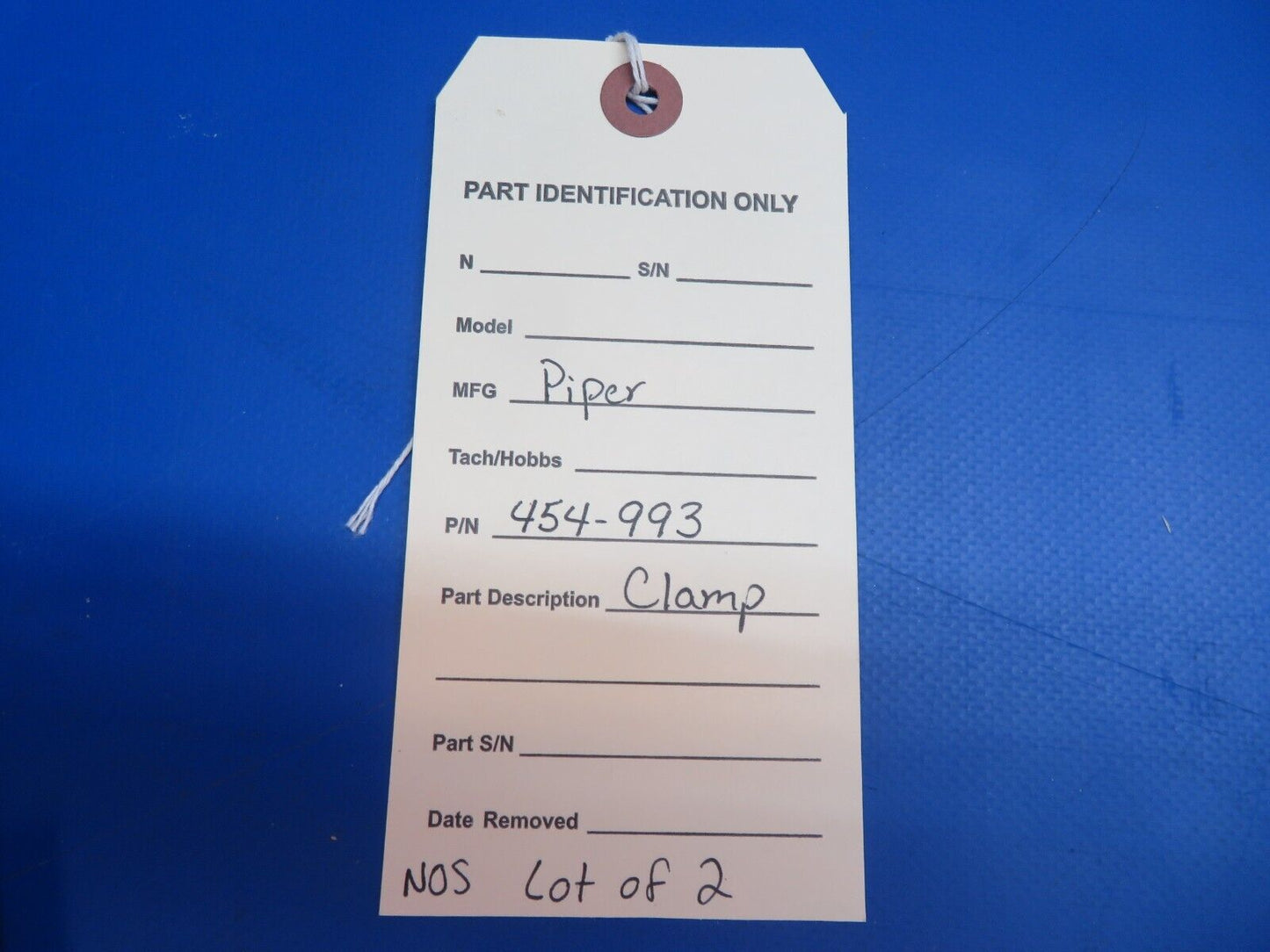 Piper Clamp P/N 454-993 LOT OF 2 NOS (1122-503)