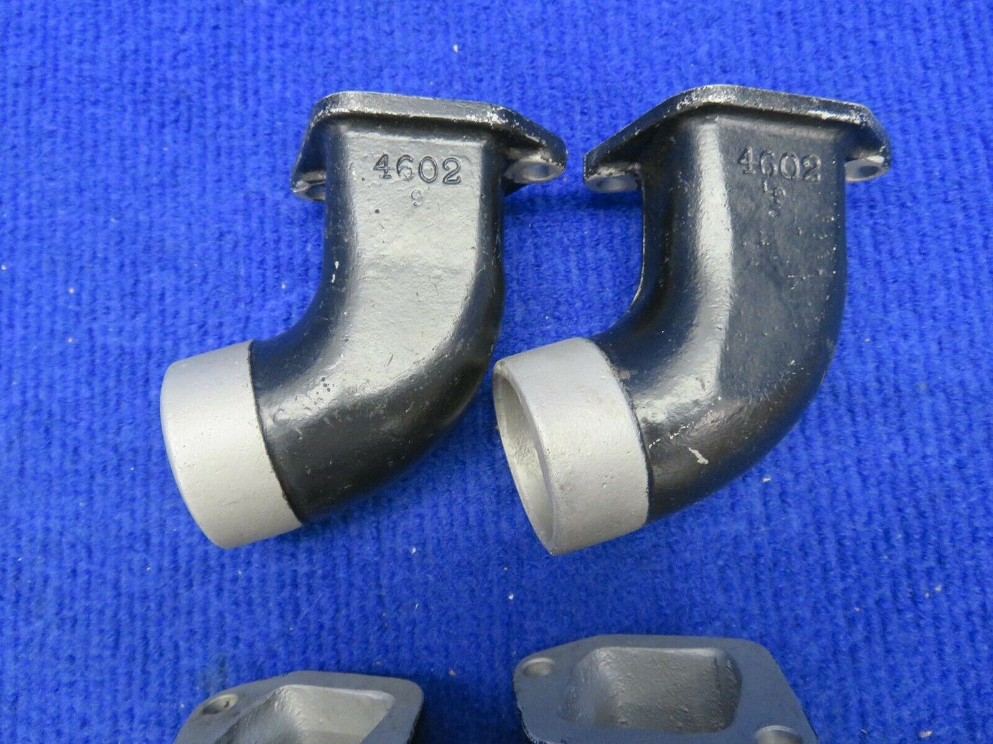 Continental A65, A75, A80 Intake Elbow LOT OF 4 P/N 4602, 3585 (0222-604)