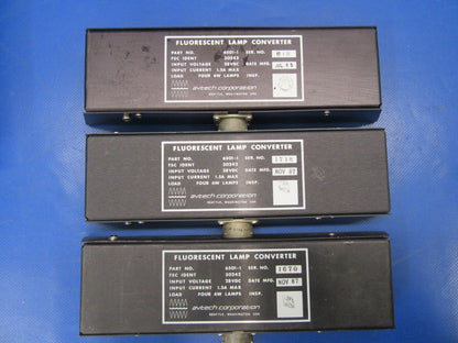 Avtech Corp Fluorescent Lamp Converter 28V P/N 6501-1 LOT OF 8 Cores (0918-319)