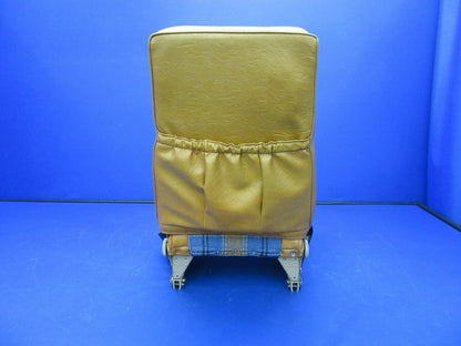 Mooney M20 M20G Pilot / Co-Pilot Seat P/N 140153-503 Leather & Tweed (0921-336)