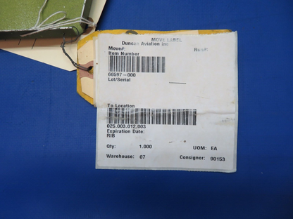 Piper PA-28-140 Rib P/N 66597-00, 66597-000 NOS (0923-620)