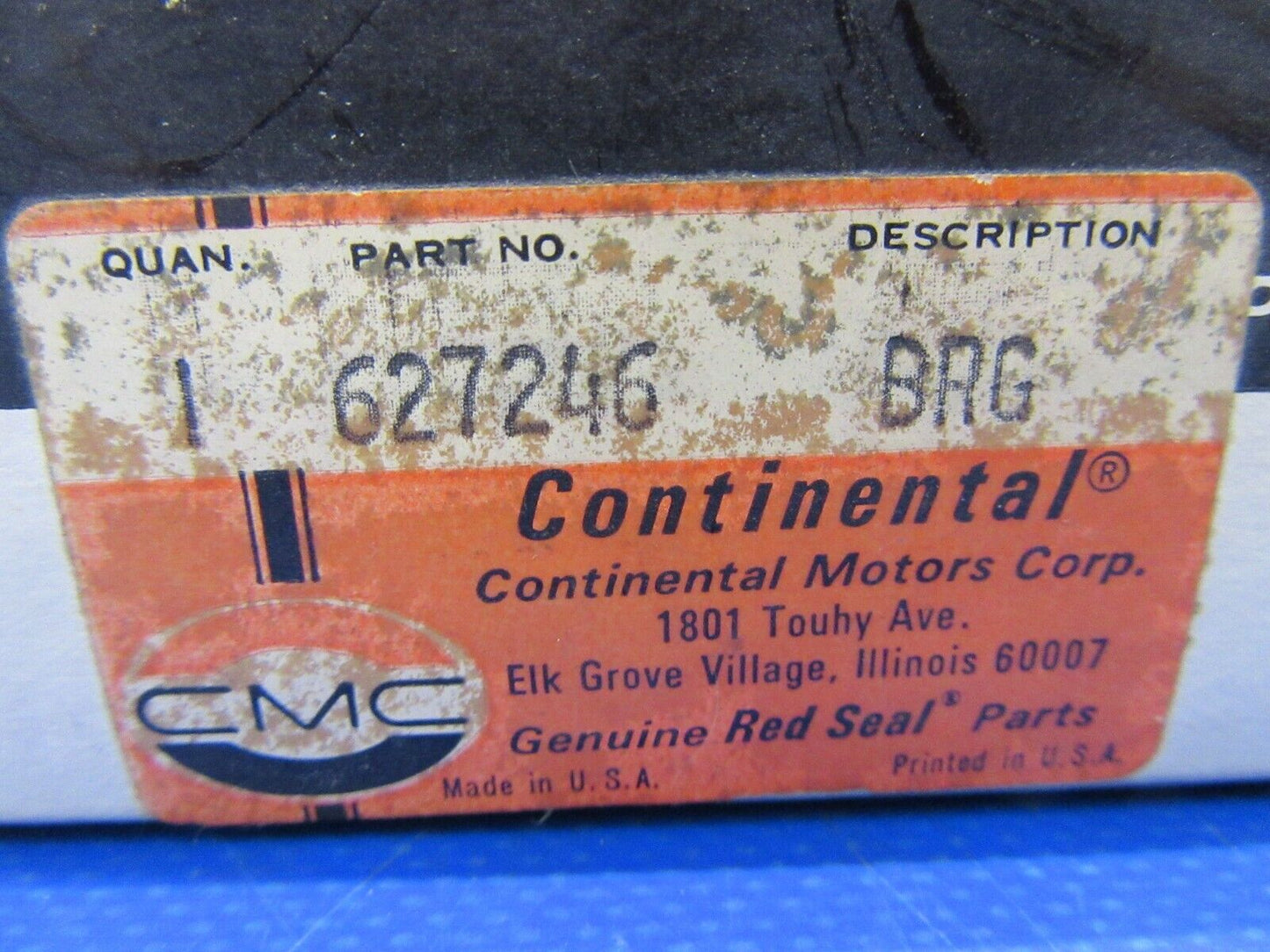 Continental Bearing Front Upper Main P/N 627246 NOS (0720-101)