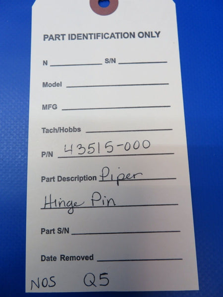 Piper Hinge Pin P/N 43515-000 NOS (0922-333)