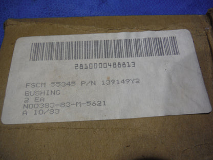 Curtiss-Wright Bushing BOX OF 2  P/N 139149Y2 NSN 5365-00-048-8813 (915-25)