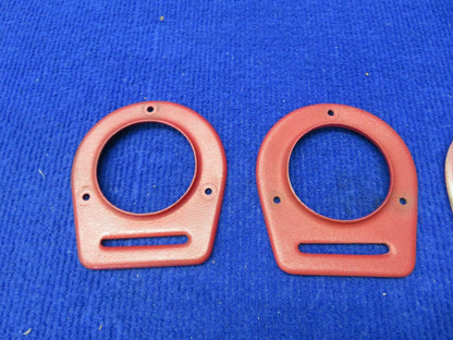 Piper Cover Assy Air Vent Flange P/N 65735-19 LOT OF 4 Red Plastic (0222-643)