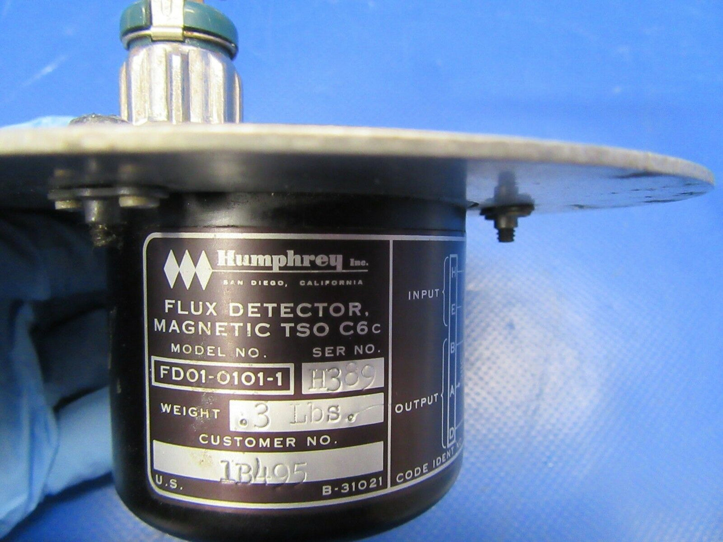 Humphrey Edo Aire Mitchell Flux Detector FD01-0101-1, 1B495 (1018-320)