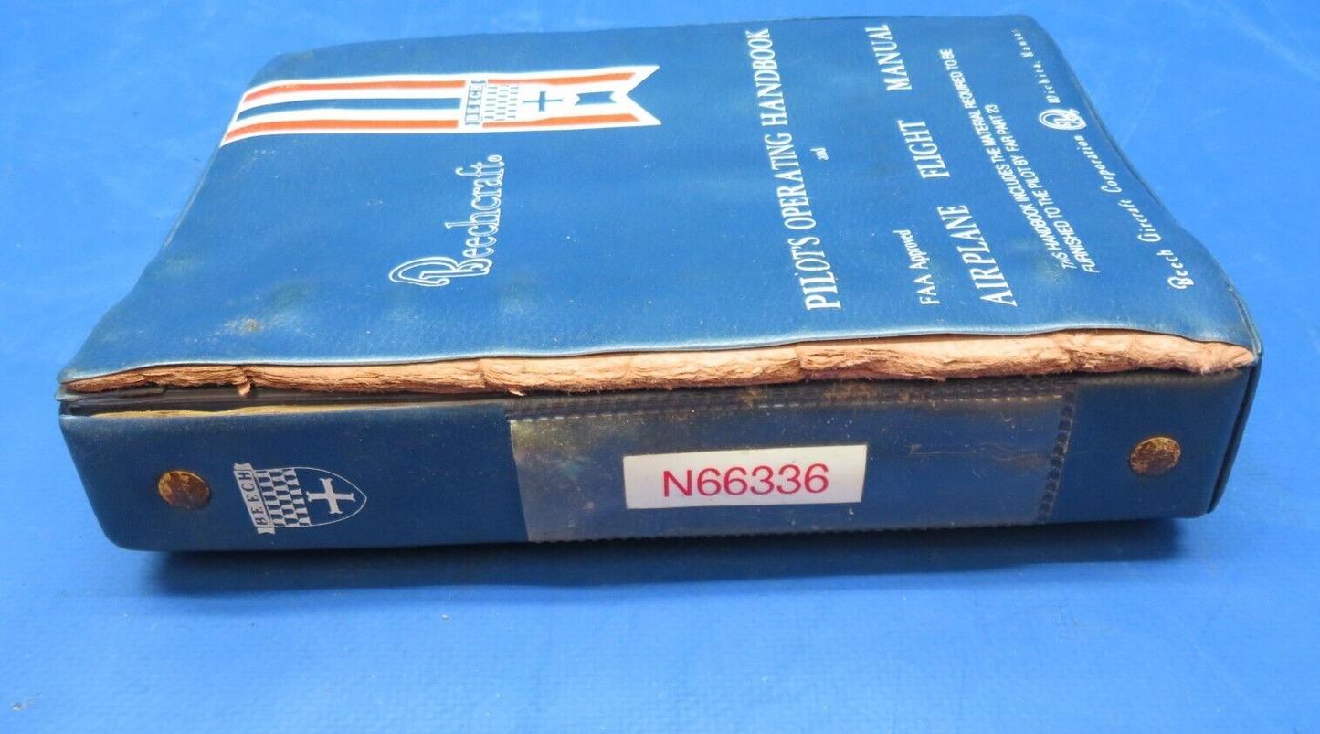 Beech Sierra C24R Pilots Operating Handbook P/N 169-590025-15B4 (0723-620)