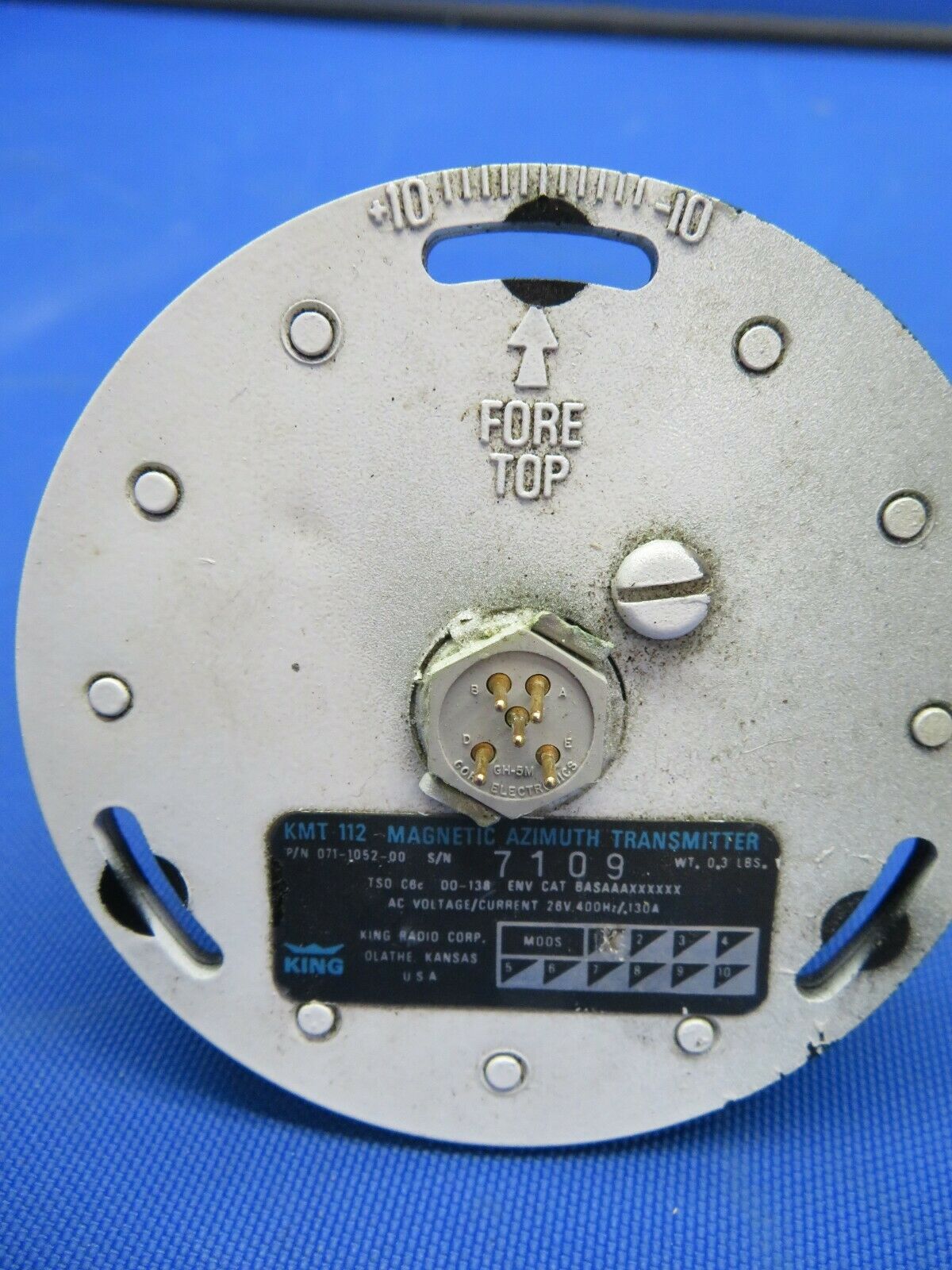 King KMT 112 Magnetic Azimuth Transmitter 28V 071-1052-00 (0920-39)