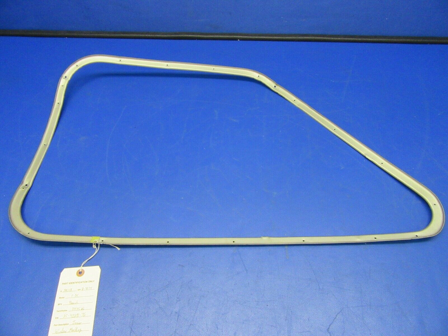 1955 F35 Beech Bonanza Inner Window Molding LH P/N 35-410291-76 (1021-219)