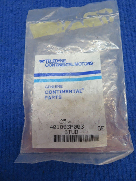 Continental Stud P/N 401893P003 LOT OF 17 NOS w/ 8130 (0622-328)