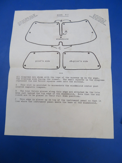 Thermacon P-7 Heat Screen NOS (1022-438)