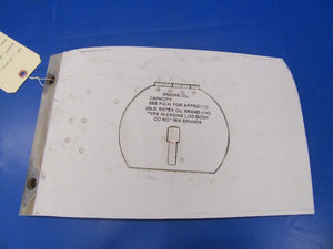 Beech Baron 58 Oil Filler Door P/N 50-939118-12 (0617-81)