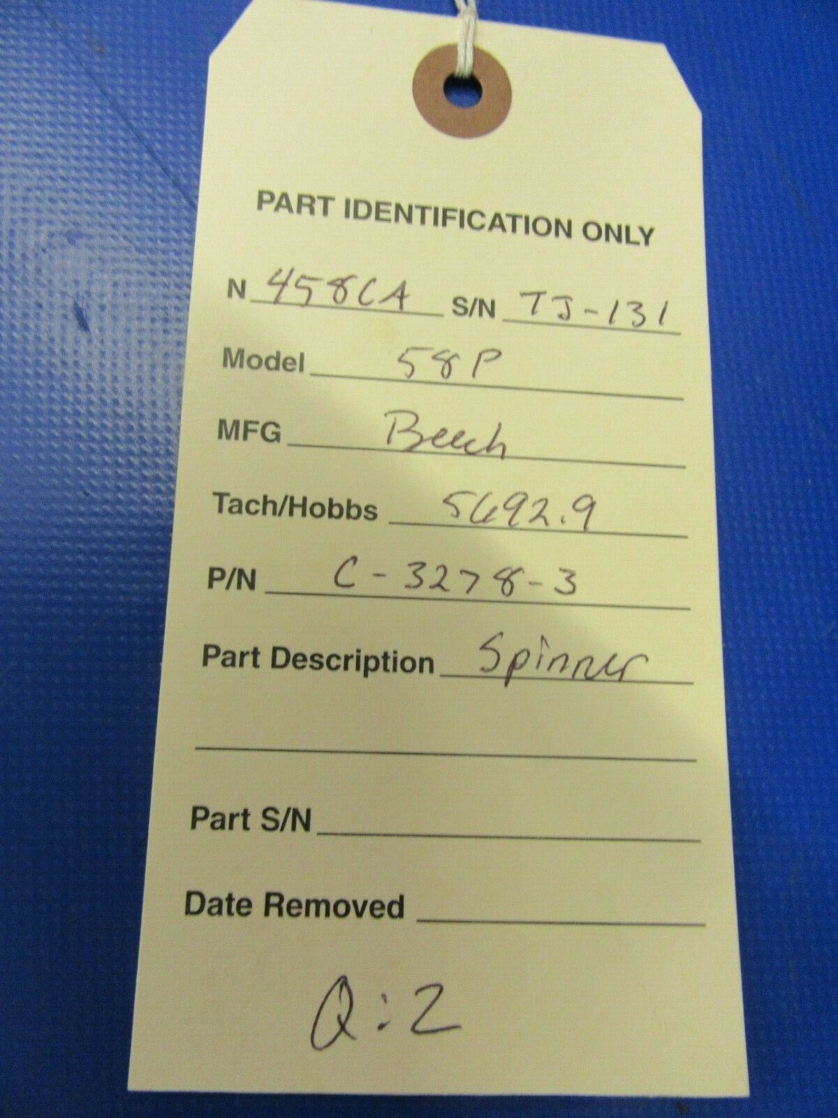 Beech Baron 58P Hartzell 3 Blade Propeller Spinner P/N C-3278-3 (0420-205)