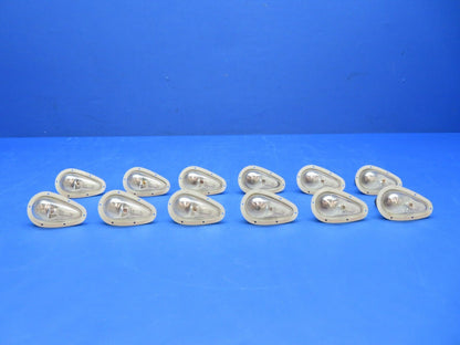 Grimes Aviation Upward Light 13v AN3097-1 Cracked Lenses LOT OF 12 (0923-552)