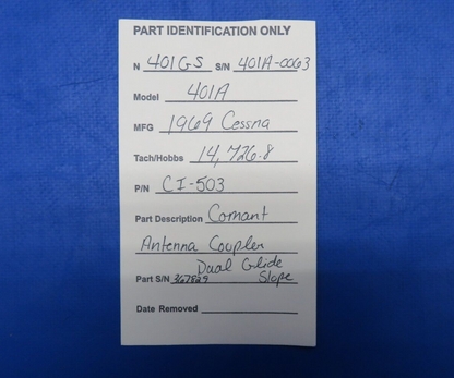 Comant Antenna Coupler Dual Glide Slope P/N CI-503 (1223-1001)