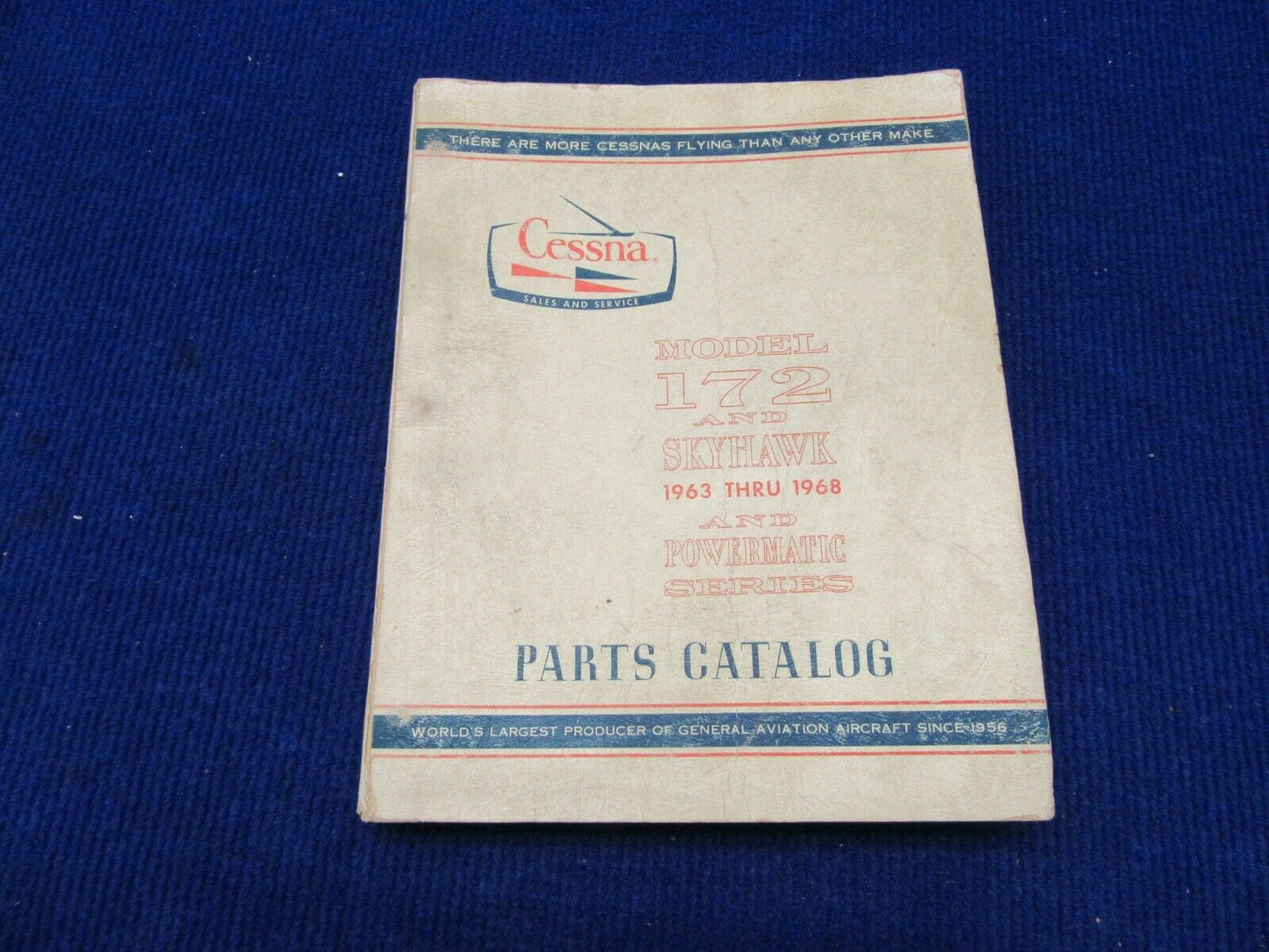Cessna 172 & Skyhawk & Powermatic Series 1963-1968 Parts Catalog  (1221-325)