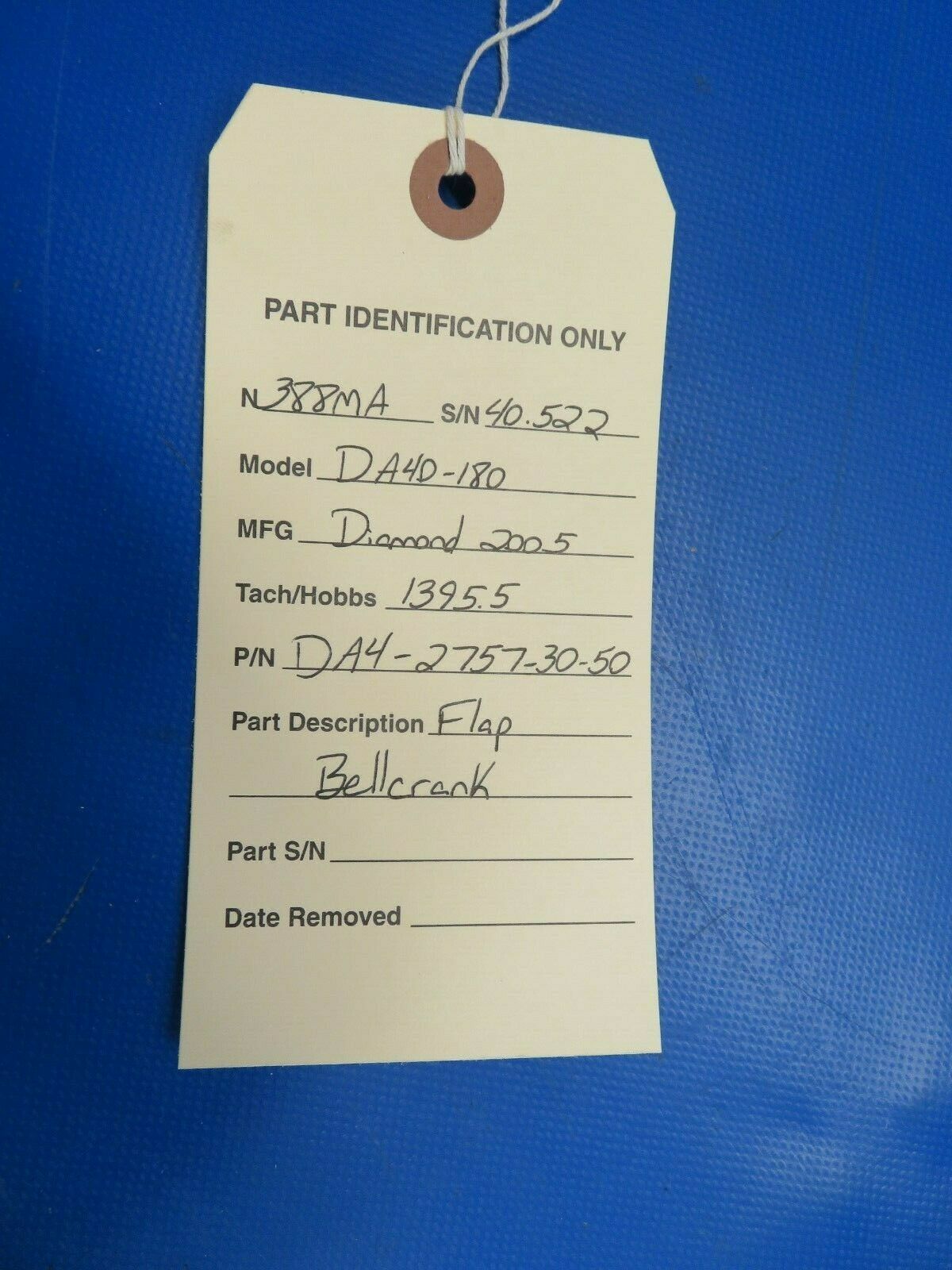 Diamond DA40-180 Flap Bellcrank P/N DA4-2747-30-50 (0120-420)