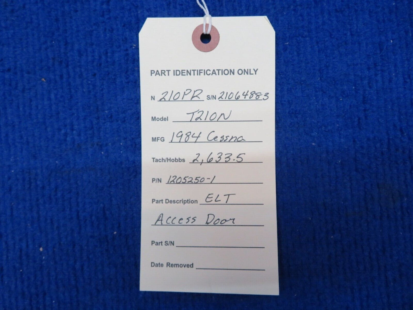 Cessna 210 / T210N ELT Access Door P/N 1205250-1 (0622-733)