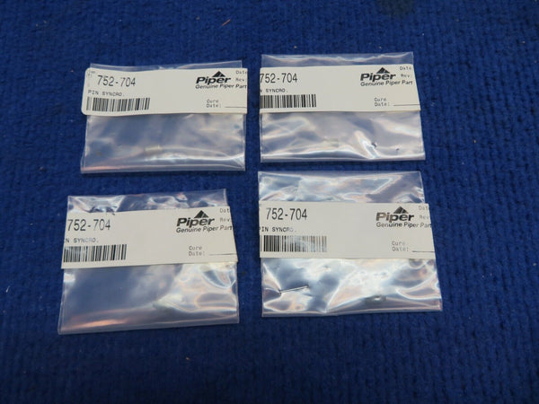 Piper Pin-Roll Pin P/N 752-704 LOT OF 4 NOS (0622-314)