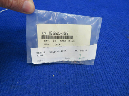 Lycoming Retaining Ring P/N MS16625-1068 LOT OF 12 NOS (0522-389)