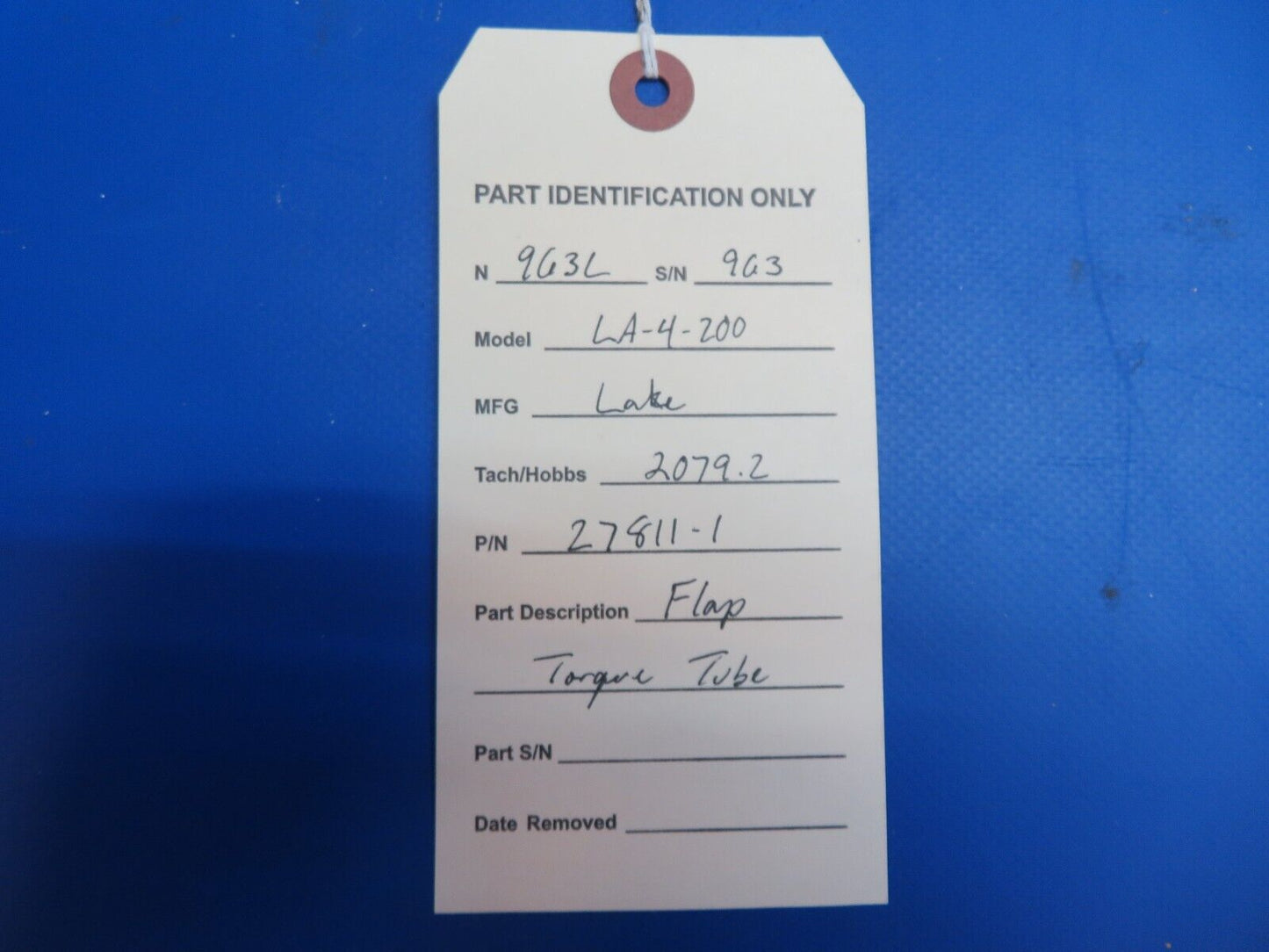 Lake LA-4-200 Flap Torque Tube P/N 27811-1 (1222-778)