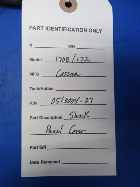 Cessna 170B / 172 Shock Panel Cover P/N 0513004-27 (1023-415)