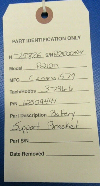 Cessna 210 / P210N Battery Support Bracket 1250944-1 (0919-237)