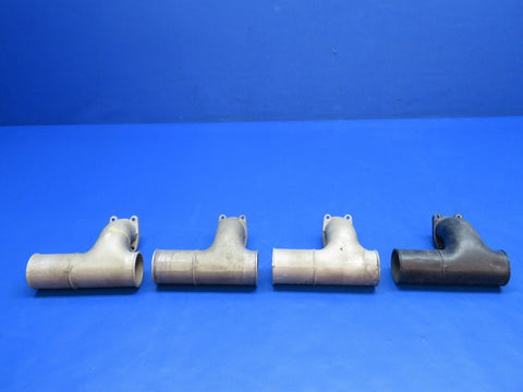 Continental IO-470-VO Intake Tube Elbow P/N 629138 LOT OF 4 (0124-1144)