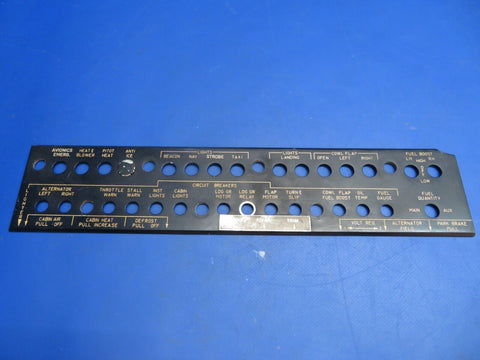 Beech 95-B55 Baron Circuit Breaker Sub Panel Assy LH P/N 96-324062-1 (1222-983)