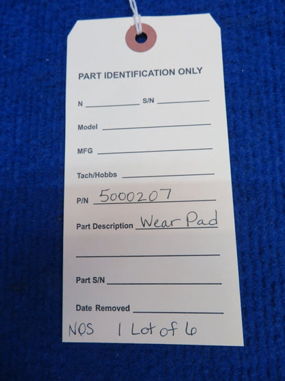 Falcon 20 Brake Lining Wear Pad P/N 5000207 LOT OF 6 NOS (0622-477)