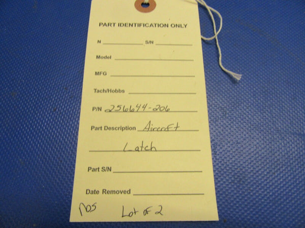 Aircraft Latch P/N 256644-206 LOT OF 2 NOS (0921-546)
