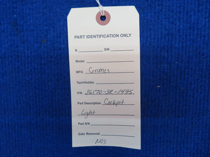 Grimes 28 Volt Cockpit Light P/N 36170-3R-1495 NOS (0822-507)