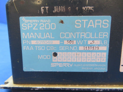 Sperry SPZ200 Manual Controller P/N 4011049-901 CORE (1023-538)