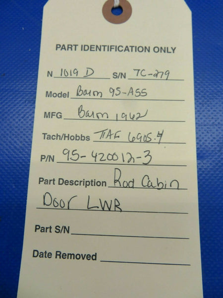 Beech Baron 95-A55 Rod Cabin Door Lower 95-420012-3 (0420-406)