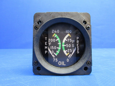 Cirrus SR-22 Rochester Oil Temp & Pressure Ind P/N 12619-001 WARRANTY (0923-929)