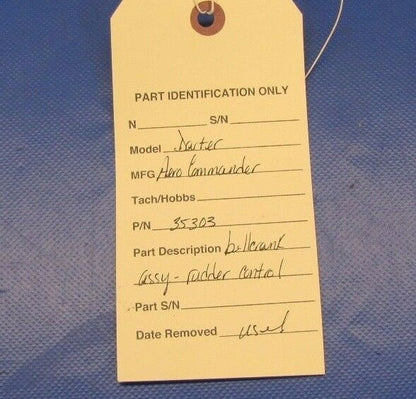 Aero Commander Darter Lark Bellcrank - Rudder Control P/N 35303 NOS (0517-156)