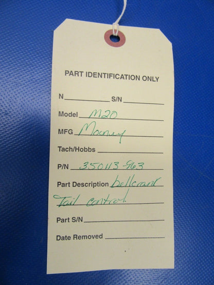Mooney M20 Bellcrank Tail Control P/N 350113-963 (0219-104)
