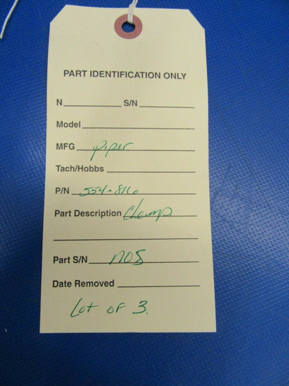 Piper Clamp P/N 554-816 NOS LOT OF 3 (0419-194)