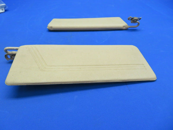 Cessna 182P Sun Visor Set LH & RH Dark Tan P/N 0700122-13 (0820-118)