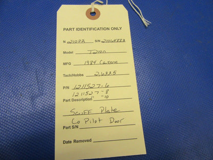 Cessna 210 / T210N Scuff Plate Co-Pilot Door P/N 1211527-8, 1211527-6 (1021-300)