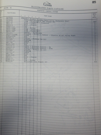 Cessna 140A Parts Catalog (0124-1349)