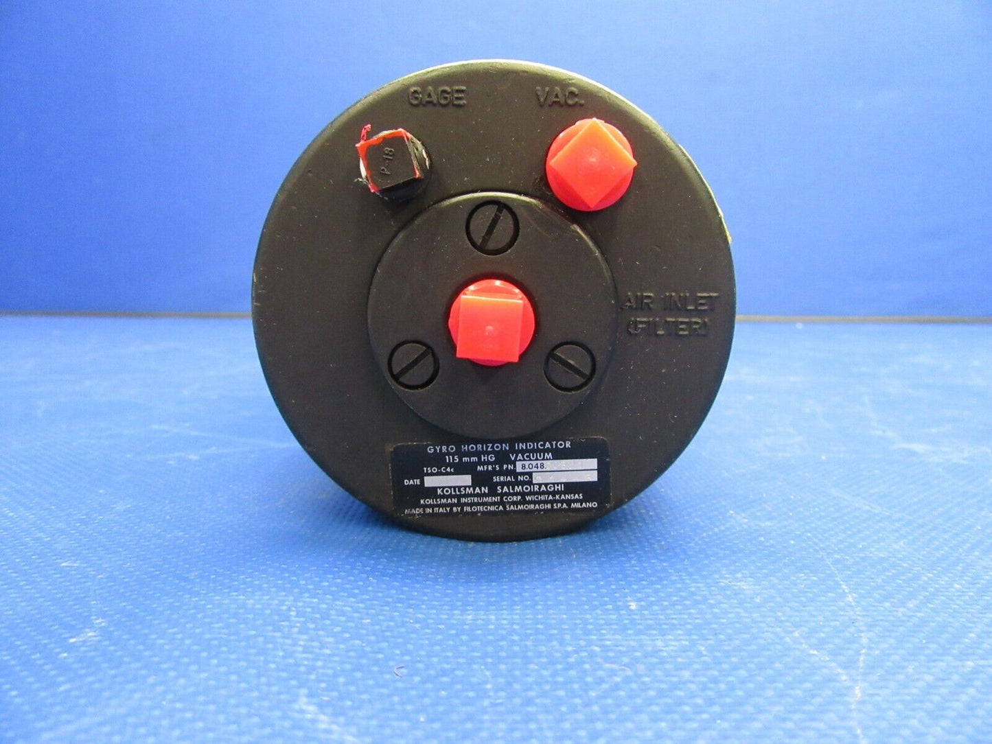 Kollsman Gyro Horizon Indicator P/N 8.048.008/1 (0921-391)