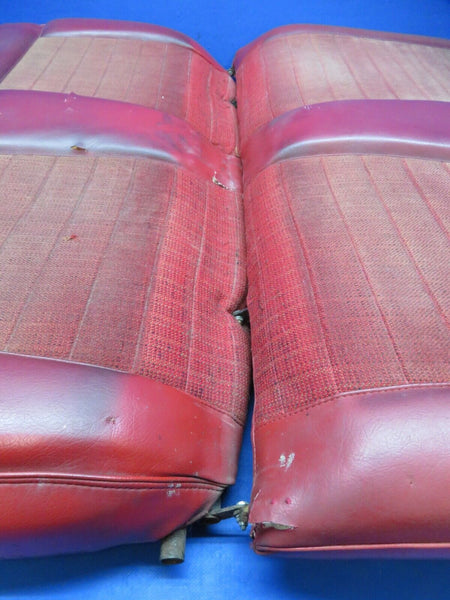 Piper PA-28R-180 Rear Seat Assy Red Vinyl P/N 65700-06 (1123-399)