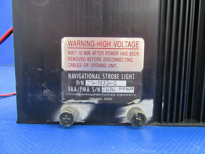 Grimes Navigational Strobe Power Supply 28V 30-1172-5RX CORE OR PARTS (0721-404)